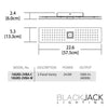 BlackJack Grid 2 Panel Vanity Light